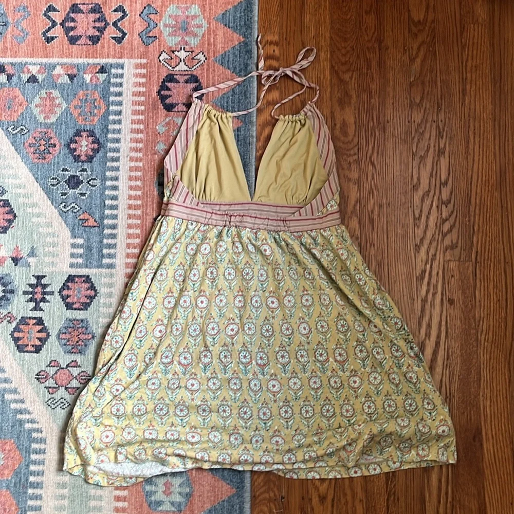 Free People Yellow and Pink Mini Dress - Picture 8 of 11